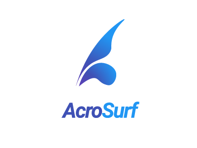 AcroSurf design development logo tech web web development