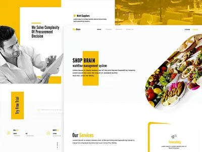 Shop Brain Landing Page landing ui user experience user interface ux web webapp