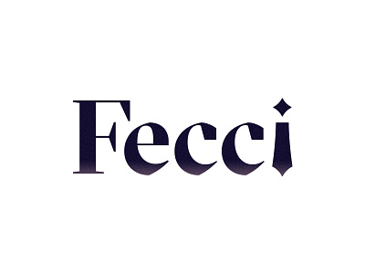 Fecci logo logotype men simple tie typography