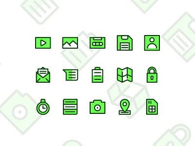 Media Icons ~Work Productivity~ app icons iconset line media icon work