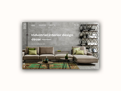 Interior Web Design decor furniture home industrial design interiors landing page web design