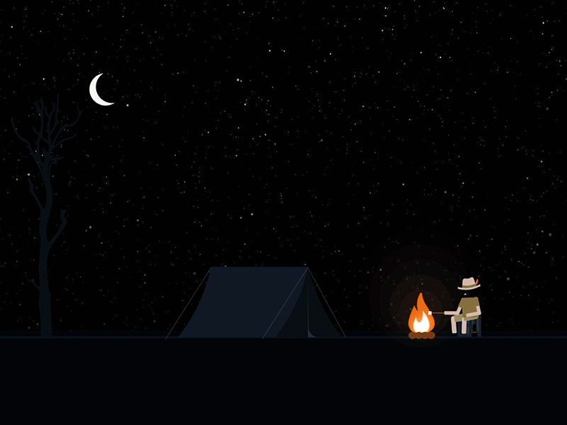 What Happened to Simon? animation camping character fire minimalism narrative rigging safari simple sixwordstory story suspense