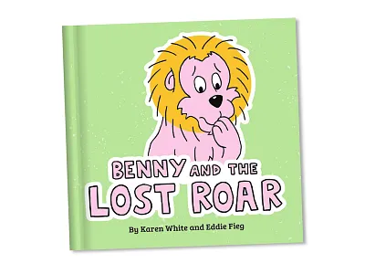 Benny And The Lost Roar childrens book cute illustration lion picture book pink