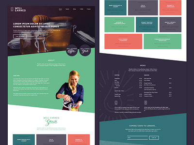 Coffee shop one page website coffee food and drink one page website ui design ux website website design