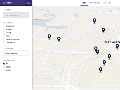 Points of Interest Map coded map poi