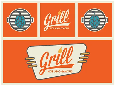 Grill Hop Anonymous barbecue bbq grilling vintage