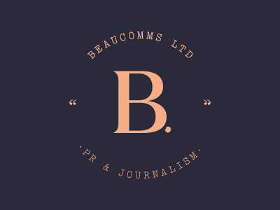 W.I.P Branding b branding design logo logo design pr comms pr branding roundel stamp stamp design work in progress