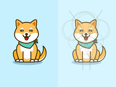 Shiba dog design dog icon illustration interface knapsack mobile picture shiba ui