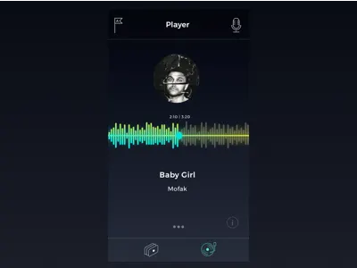 Audio Player UI app audio interface music player sound ui ux