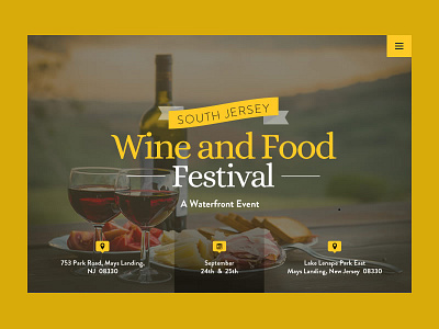 Wine & Food Festival circellinesmedia design food landingpage nepal prabin slider ui ux web website wine