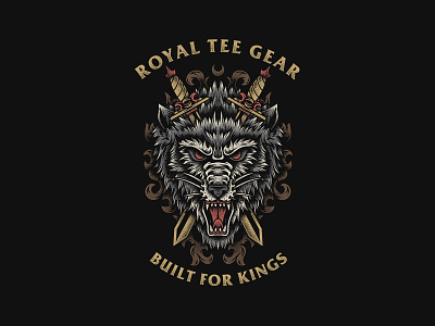 Wolfs - Royal Tee Gear apparel appareldesign bandart bandmerch graphictee merchdesign teesdesign