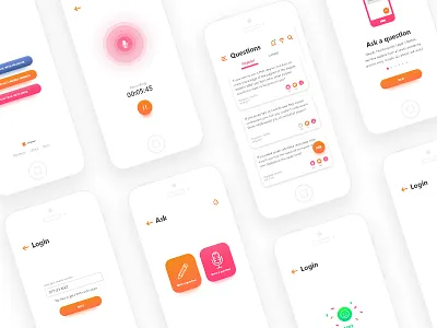 Virtual assistant mobile app android app assistant design ios iphonex ui ux virtual