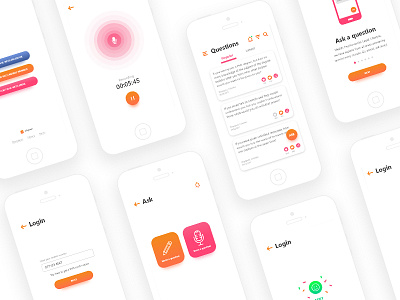 Virtual assistant mobile app android app assistant design ios iphonex ui ux virtual