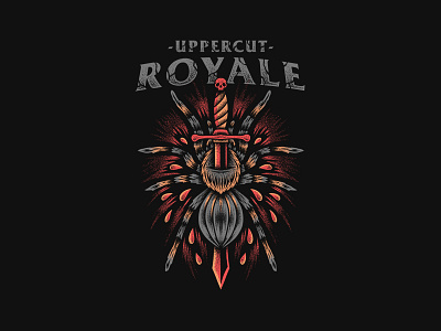 Tarantula - Uppercut Royale apparel appareldesign bandart bandmerch graphictee merchdesign teesdesign