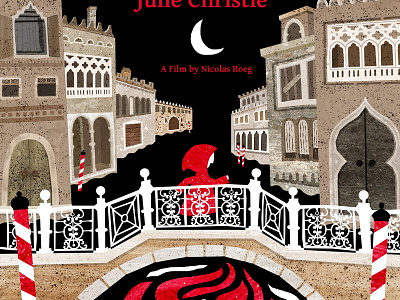 Don't Look Now 70s film horror illustration italy poster red venice