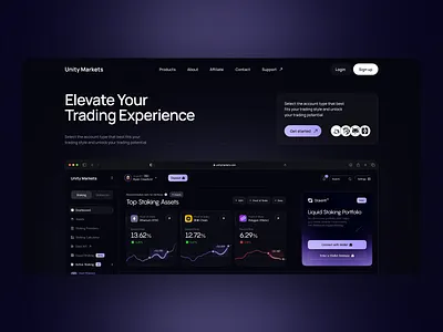 Stock Market Trading UI Design bank bitcoin blockchain crypto dashboard eth finance fintech nft p2p stock stocks swap trade trading web3