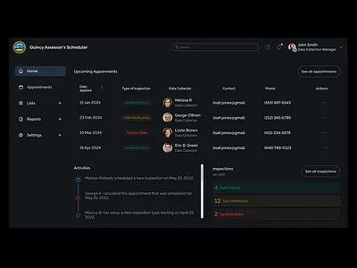 Scheduler system - Dashboard dashboard dashboard ui ui design user interface design