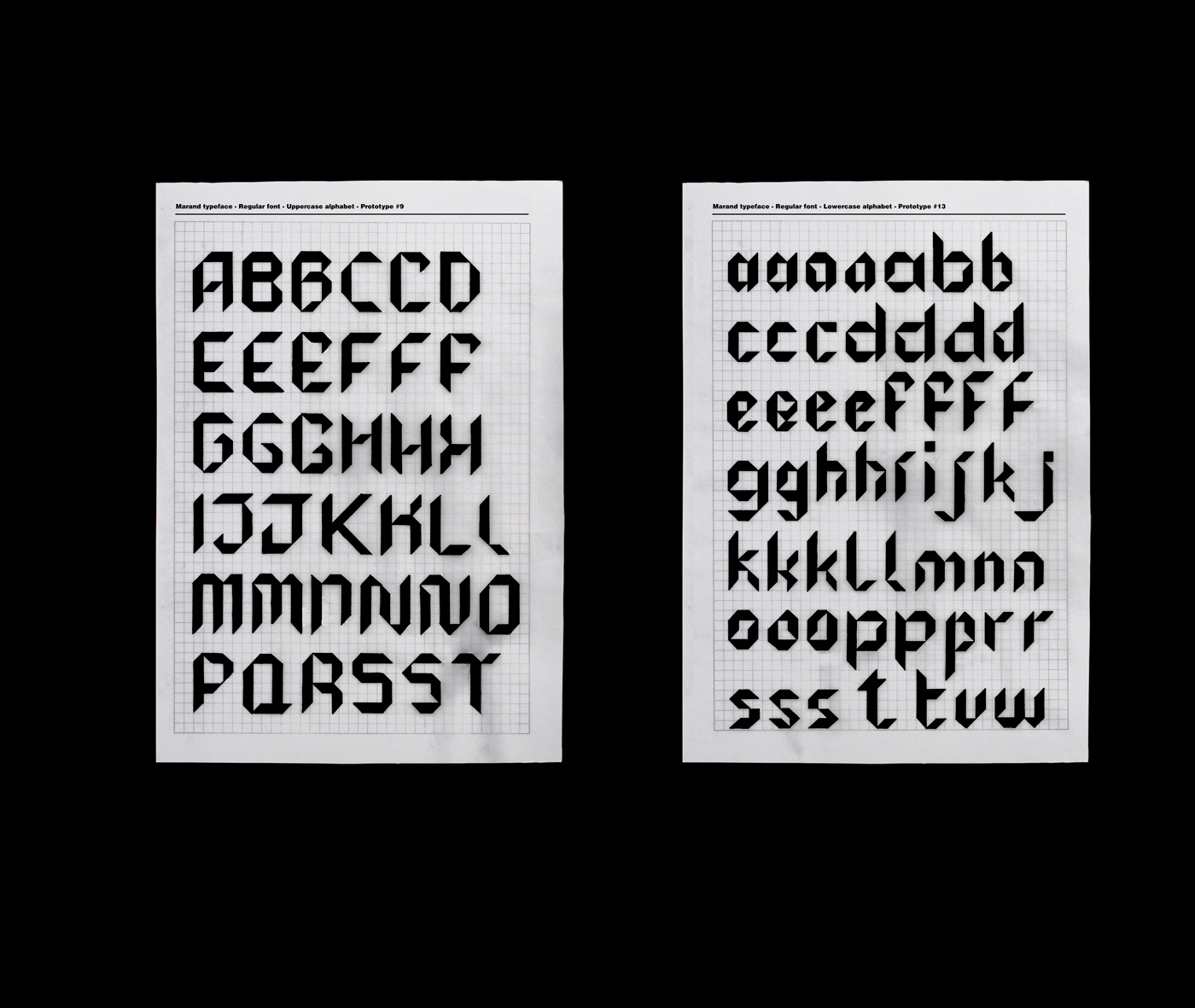 Marand, modular typeface art direction designinspiration diseño grafico glyphs graphic design modular modular letters tipografia typeface design typography