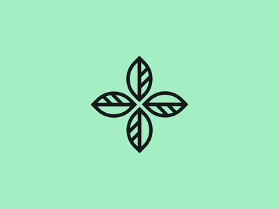 Herballis branding cross herbal leaf logo nature pharmacy