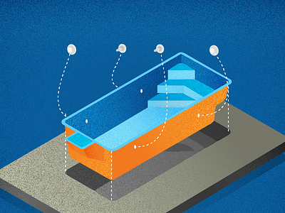 Pools Landing bangkok construction design digital drawing grain vector illustrator jdpools pools swimming pool thailand vector vector arts