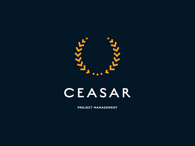 Ceasar brand ceasar design leaf logo management olive project