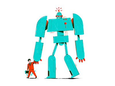 ROBO. character characterdesign design editorial illustration magazine wirtschaftswoche