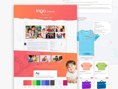 Ingo Childcare Concept childcare concept design ui user experience user interface ux website