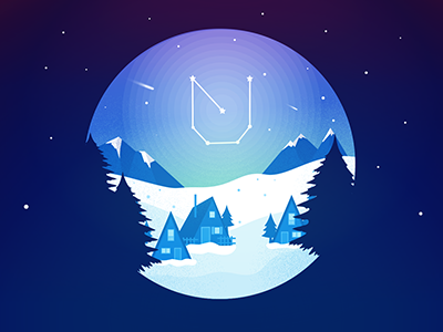 UNLOQ Winter Newsletter constellation password passwordless security vector winter