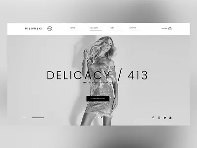 Pilawski | Website design fashion landing minimal site web webdesign website