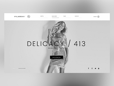 Pilawski | Website design fashion landing minimal site web webdesign website