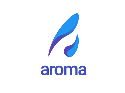 aroma design development logo tech web web development