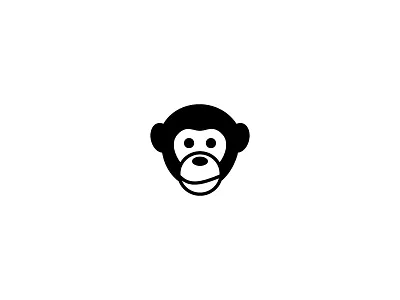 Monkey animal ape icon logo monkey the son of toza vector