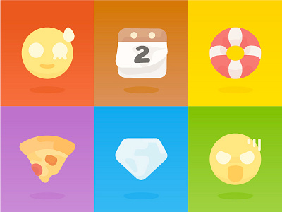 Icon / Emoji for OnionMath Communication (2D) app cute flat game icon lovely mono onionmath