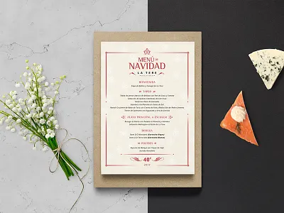 Christmas & New year - Menu design branding celebration food menu restaurant