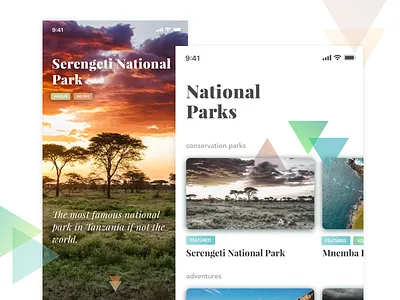 Safari App adventure app iphone mobile safari travel ui
