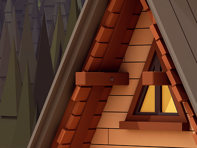 Cabin 3d c4d cabin cabins cinema 4d environment gravity falls