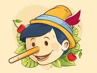 pinocchio aro berlin boy cards character christian schupp design game illustation nimble pinocchio vector