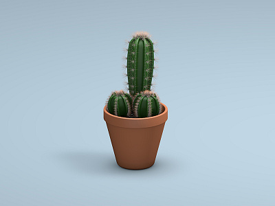 Don't be a Prick cactus cinema 4d dick digital art humour penis prick