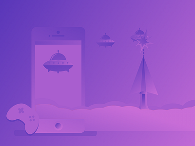 Purple UFO Gaming Design game design game interface purple ufo