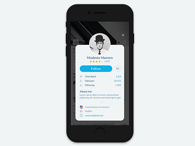 User Profile app app design mobile profile profile page ui ux