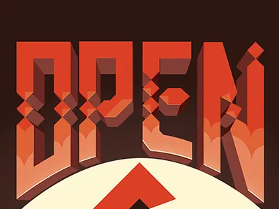 Open eye lettering open wide open