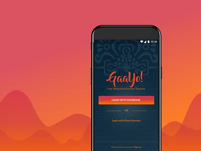A BOLLYWOOD KARAOKE APP android app ui ux