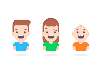 Avatars v2 avatar big family fun head sketch