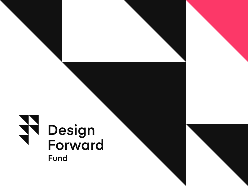 InVision—The Design Forward Fund arrow branding f forward fund geometry logo simple