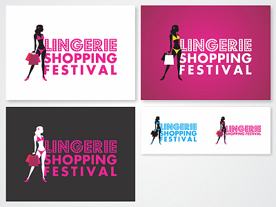 Lingerie Shopping Festival brand festival identity lingerie logo