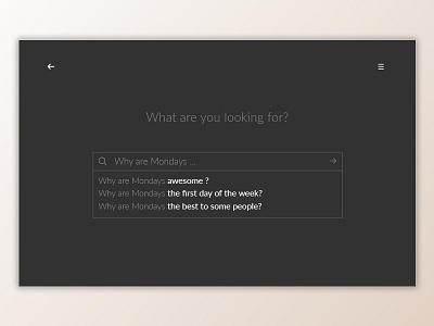 Daily UI #022: Search color dailyui dailyui100 dark ui design search minimal simple ui ux web website