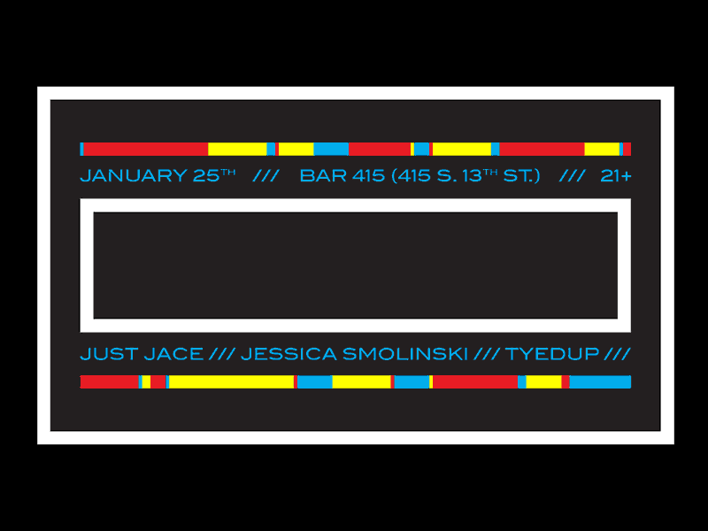 The Jam (Animation) animation dj flyer gif illustration minimal motion graphics music nebraska poster typography video