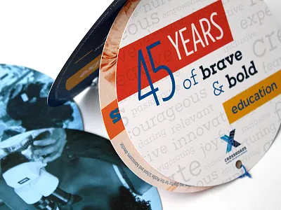 Crossroads School for Arts & Sciences Annual Fund Mailer annual fund fundraising mailer marketing mobile typography print