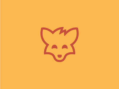 Fox Logo animal cute dog fox foxwell friendly geometric logo minimal nashville smart smile