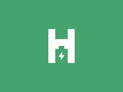 Letter H + Battery Logo batterylogo brand identity brand. logoidentity branding design graphic design logo logo design logomark negativespace